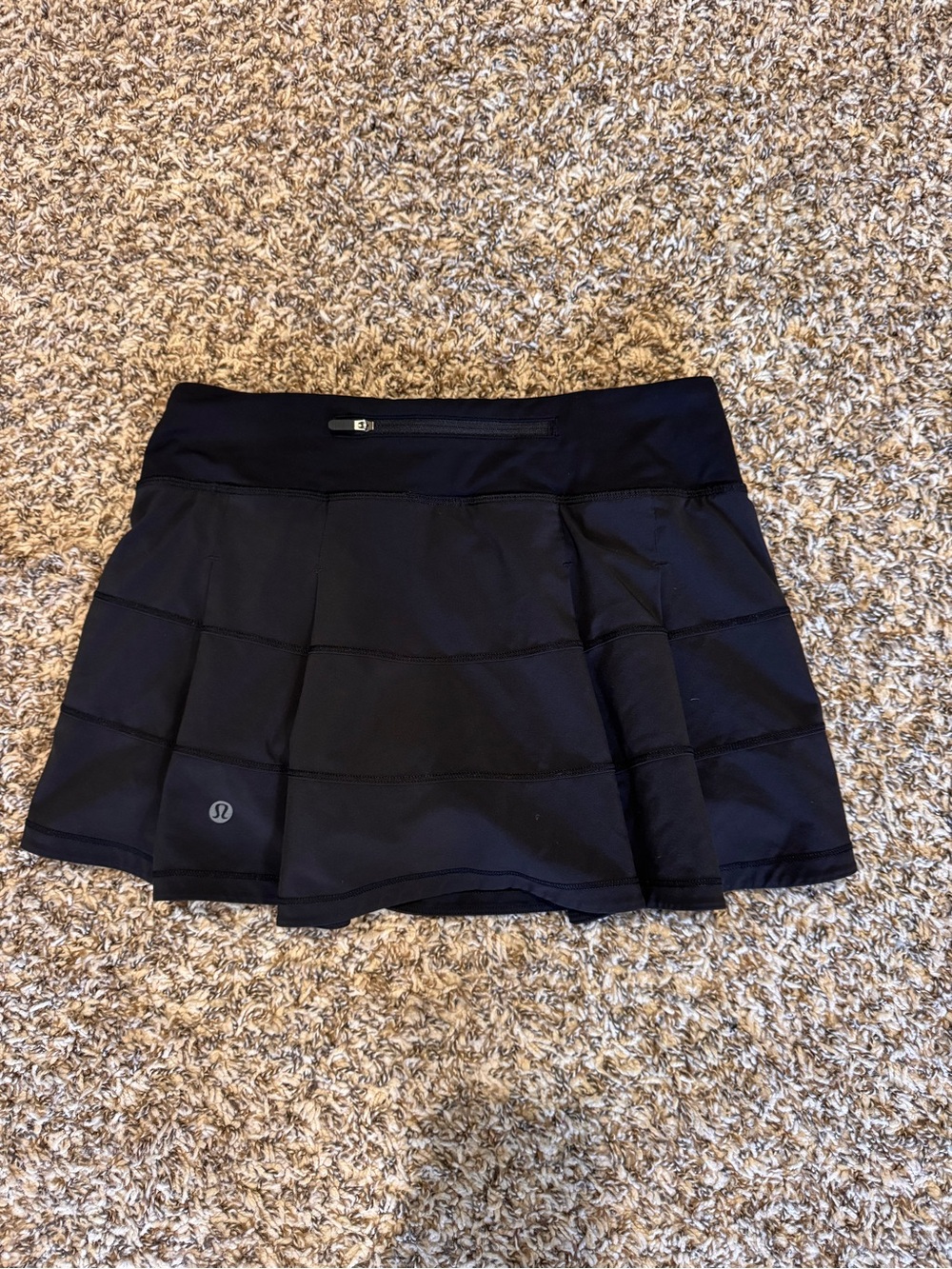 lululemon athletica Black Circle Skirt with Subtle Logo - Picture 1 of 3